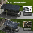 10x15 Ft Carport, Heavy Duty Metal Car Port, All-Weather Protection, Easy Assembly for Cars, Trucks, Boats, Tractors, and Outdoor Storage