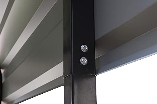 Arrow CPHC102007 Heavy Duty Galvanized Steel Metal Multi-Use Shelter, Shade, Carport, 10' x 20' x 7'