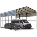 7DEYAB Car Tent Garage Steel Canopy Carport Parking Hard Top Pergola Style with Metal Frame