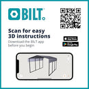 Arrow CPHC102007 Heavy Duty Galvanized Steel Metal Multi-Use Shelter, Shade, Carport, 10' x 20' x 7'