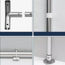 IDEALHOUSE 10x20ft Heavy Duty Carport with Roll-Up Windows - Portable Garage with Removable Sidewalls & Doors, All-Season Tarp Shelter for Cars, Trucks, Boats & Motorcycles (White)