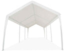Impact 11' x 20' Portable Carport Garage Canopy, Outdoor Party Tent with 8 Dressed Legs, White