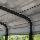 Arrow Carports Galvanized Steel Carport, Full-Size Metal Carport Kit, 12' x 29' x 7', Charcoal