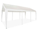 Impact 11' x 20' Portable Carport Garage Canopy, Outdoor Party Tent with 8 Dressed Legs, White