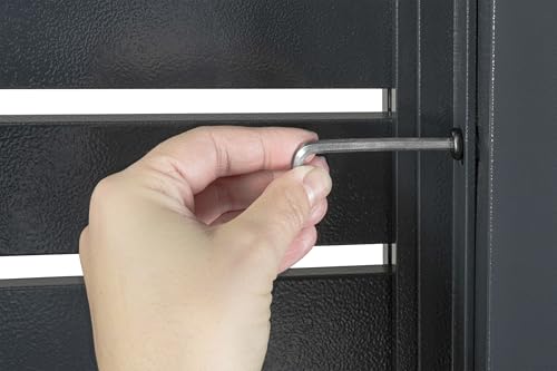 Sojag Meeru 9 ft. x 12 ft. Outdoor Aluminum Pergola with Rustproof Powder-Coated Frame, Welded Anchoring Plates, and Louvered Wall Design for Stylish Backyard Shade and Shelter