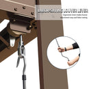 Domi Louvered Pergola 10' x 10' Outdoor Aluminum Pergola with Adjustable Roof, Aluminum Frame, Efficient Drainage System for Patio, Deck, Garden, Brown