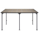 VEVOR Lean to Gazebo for Patio, 10' x 14' Hard Top Gazebo with Aluminum Frame, Wall Mounted & Freestanding Pergola, UV Resistant Polycarbonate Roof, Outdoor Patio Awnings for Deck, Garden and Backyard