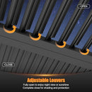 Jolydale Louvered Pergola 10' x 12' Outdoor Aluminum Pergola with Adjustable Top for Decks, Gardens and Backyards, Gray