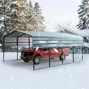 7DEYAB Car Tent Garage Steel Canopy Carport Parking Hard Top Pergola Style with Metal Frame