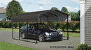 Arrow CPHC102007 Heavy Duty Galvanized Steel Metal Multi-Use Shelter, Shade, Carport, 10' x 20' x 7'