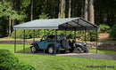 Arrow Carports Galvanized Steel Carport, Double Car Metal Carport Kit, 20' x 29' x 9', Charcoal