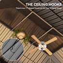 YITAHOME 12X20FT Hard Top Metal Gazebo Patios Double Roof Canopy Aluminum Frame Garden Gazebo Tent Curtains Netting for Patios Backyards Decks Lawns Gray