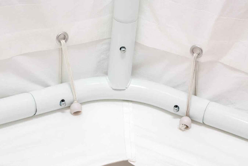 Impact 11' x 20' Portable Carport Garage Canopy, Outdoor Party Tent with 8 Dressed Legs, White