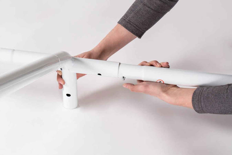 Impact 11' x 20' Portable Carport Garage Canopy, Outdoor Party Tent with 8 Dressed Legs, White