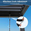 10'×13' Outdoor Louvered Pergola, Aluminum Outdoor Louvered Pergola Patio with Adjustable Roof for Outdoor Deck, Backyard, Garden (10X13FT)