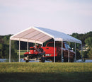 ShelterLogic 12' x 26' SuperMax Heavy Duty Steel Frame Quick and Easy Set-Up Canopy, white (25770)