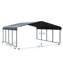 Special Paradise 20x20 Metal Carport Canopy – Heavy-Duty RV Shelter, Perfect as Car Port，Car Tent, Garden Shed & Weatherproof Storage Solution
