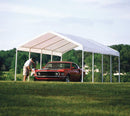 ShelterLogic 12' x 26' SuperMax Heavy Duty Steel Frame Quick and Easy Set-Up Canopy, white (25770)