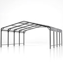 AirWire 20x20 FT Metal Carport with Heavy Duty Carport Canopy, Car Port with Reinforced Base and Five Canopy Beams, Car Garage Shelter for Car, Boats and Truck