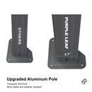 PURPLE LEAF 10' x 12' Hardtop Aluminum Gazebo with Double Metal Roof and String Lights Heavy Duty Permanent Gazebo for Patio Deck Lawn Garden All Weather Outdoor Pavilion Gazebo, Light Grey