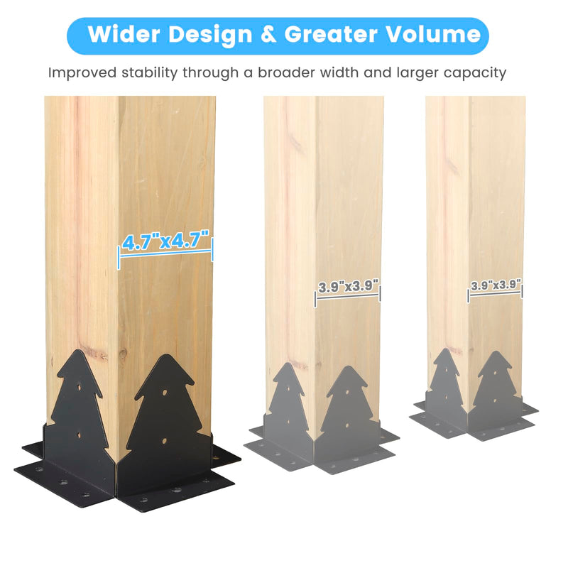 13‘x15’ Outdoor Patio Wooden Gazebo - Cedar Solid Wood Gazebo with Galvanized Steel Roof, Wooden Frame, Pavilion for Lawns, Beach, Patio, Garden (13X15FT)