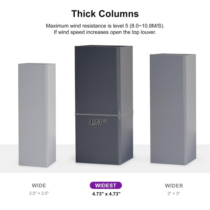 PURPLE LEAF Louvered Pergola 12' x 16' Outdoor Aluminum Modern Gray Pergola with Privacy Curtains and Mesh Netting Adjustable Louvered Roof Durable All-Weather Gazebo