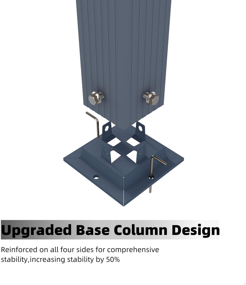 GarveeLife 10 x 10 Ft Outdoor Arched Pergola, Metal Pergola with Retractable Canopy, Arched Style Gazebos for Backyard, Lawn, Patios (Khaki)