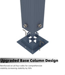 GarveeLife 10x10 Ft Aluminum Pergola, Outdoor Pergola with Adjustable Canopy, Reinforced Frame Metal Pergola for Backyard, Garden and Deck - Gray