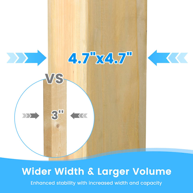 13’x15’ Outdoor Wooden Gazebo - Outdoor Patio Gazebo with Galvanized Steel Double Roof, Cedar Wooden Frame Pavilion with Netting and Curtains, Pergolas for Garden, Lawn, Poolside(13x15FT)