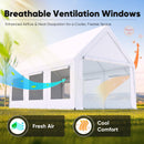 Quictent Heavy Duty 12x20 ft Carport Tent with Ultra-High Peak & Ventilation Windows, Waterproof Outdoor Canopy Shelter for Events, Storage, Parking & Wedding - White