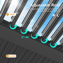 RoyalCraft Adjustable Louvered, Heavy-Duty Aluminum Outdoor Pergola, Metal Hardtop Pergola with Adjustable Roof for Patio, Deck, Garden, Yard (Black, 12'x16')