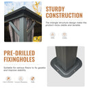 Domi 12' x 20' Hardtop Gazebo Permanent Metal Gazebo with Galvanized Steel Double Roof, Curtains and Netting for Patio, Backyard, Deck, Lawn, Grey