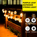 PURPLE LEAF 10' X 13' Outdoor Retractable Pergola with Sun Shade Canopy Patio Metal Shelter for Porch Garden Pavilion Grill Gazebo Yard Modern Gray Pergola with 24 Led Hanging String Lights