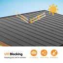 Modern Shade Supreme Cedar Wood Gazebo 12' x 16' with Hardtop Slope Roof, Wooden Grill Gazebo with Durable and Rot-Resistant, Supports Snow Loads and High Wind Speeds, Ideal for Backyard, Deck, Garden