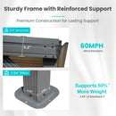 Domi 8' x 8' Lean to Gazebo, Wall Mounted Gazebos Pergola with Built in Drainage System, Galvanized Steel Roof, Hardtop Patio Shelter for Deck, Porch, Backyard and More