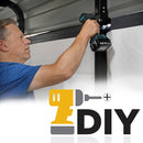 Arrow Carports Galvanized Steel Carport, with 2-Sided Enclosure, Compact Car Metal Carport Kit, 10' x 15' x 9', Eggshell