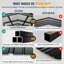 Carport Metal 10x15 FT, Heavily Reinforced Car Garage Kit with Extra Crossbeams Kits, Auto Shelters with Steel Roof and Enhanced Base, Snow Resistance Vehicle Shed, Ports for Tractors,Boat,Truck