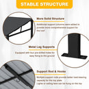 EBE 20' x 12' Hardtop Gazebo, Large Wall Mounted Gazebos Pergola on Clearance, Lean to Gazebo with Galvanized Steel Roof, Heavy Duty Metal Awning for Patio, Porch, Deck