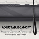 PURPLE LEAF 10' X 10' Outdoor Retractable Pergola with Sun Shade Canopy Patio Metal Shelter for Porch Beach Garden Pavilion Grill Gazebo Modern Yard Grape Trellis Gray Pergola with String Lights