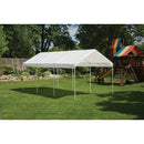 ShelterLogic 10' x 20' MaxAP Canopy Series Compact Outdoor Easy to Assemble Steel Metal Frame Canopy with 50+ UPF Sun Protection and Waterproof Cover, white (23522)