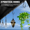 Domi 6.5x12FT Hardtop Grill Gazebo, Outdoor BBQ Gazebo with Galvanized Steel Sloping Roof, Metal Permanent Sun Shade Grill Canopy Shelter with 2 Side Shelves and Ceiling Hooks for Patio Yard, Gray