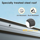 Betterhood 10x15 FT Heavy Duty Metal Carport with Galvanized Steel Roof and Metal Carport Kits, Outdoor Carport Canopy Enhanced Base, Multi-Purpose Extra Large Car Shelter for Car, SUV, Truck and Boat