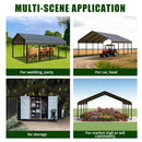 Poborin Durable Metal Carport 10 x 20FT Heavy Duty for Cars - Large Garage Shelter Solution,All-Weather Portable Car Garage Canopy Shelter for Cars & Boat Cover for Yard