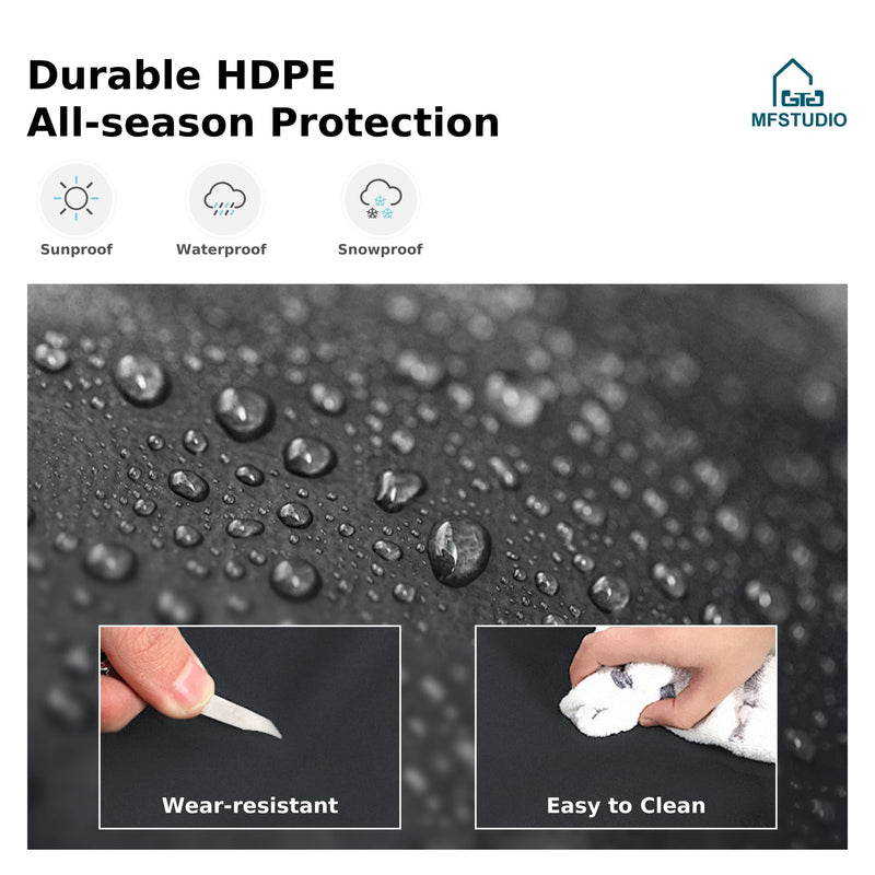 MFSTUDIO Carport 10x15 ft, Outdoor Heavy Duty Carports with Sidewalls, Metal Shed Canopy Shelters Garage Shelter Shade Car Ports with Galvanized Roof for Cars, Truck and Boats