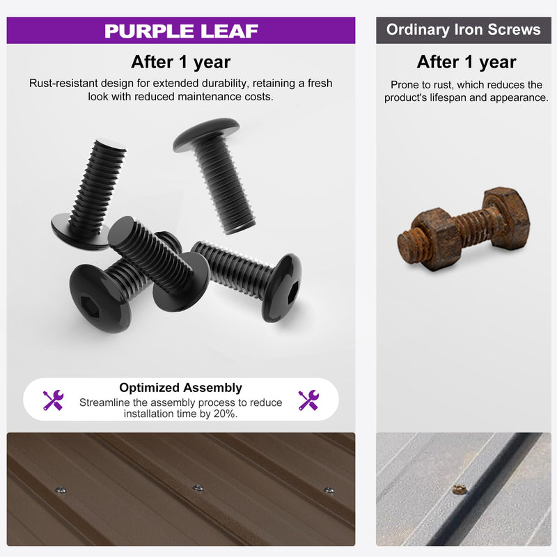 PURPLE LEAF 14' X 28' Outdoor Hardtop Gazebo Patio Wide Aluminum Frame Galvanized Steel Double Roof with Heavy Duty Netting and Curtains for Permanent Hard Top Pavilion Screen Khaki