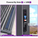 PURPLE LEAF Louvered Pergola 92KS 10' x 14' with Integrated LED Strip Lights Aluminum Outdoor Pergola with Adjustable Louvered Roof for Patio Deck Garden Yard Gray