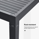 PURPLE LEAF Louvered Pergola 12' x 16' Outdoor Aluminum Pergola with Adjustable Roof for Deck Backyard Garden Grey Hardtop Gazebo