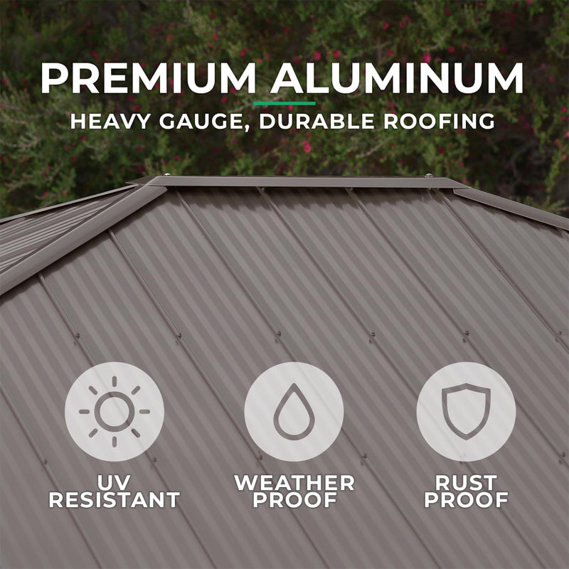 Yardistry 10' x 10' Meridian Gazebo Brown