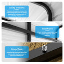 ACONEE Carport 13 x 16 FT, Heavy Duty Metal Carport with Galvanized Steel Roof, Garage Car Shelter Shade, Outdoor Metal Carport Canopy, Bolts for Car, Trucks, Boats, Multi-Purpose Carport, Grey