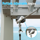 Domi Louvered Pergola 10' x 10' Outdoor Aluminum Pergola with Adjustable Roof, Aluminum Frame, Efficient Drainage System for Patio, Deck, Garden, White